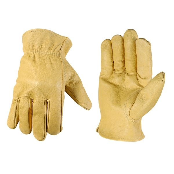 Wells Lamont Wells Lamont Men's Driver Work Gloves Ivory L 1 pair 1171L - main